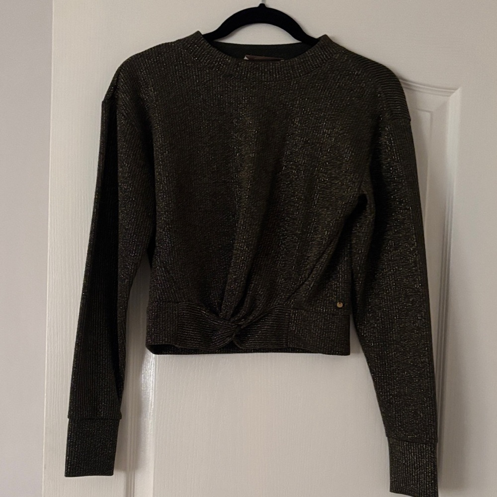 🌲🌲🌲Scotch and Soda Elegant sequin dark green top new without tags